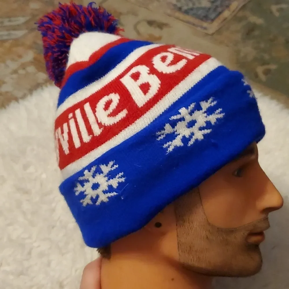 Winter Hat Cap Bentleyville‎ With Pom Pom. One Size
